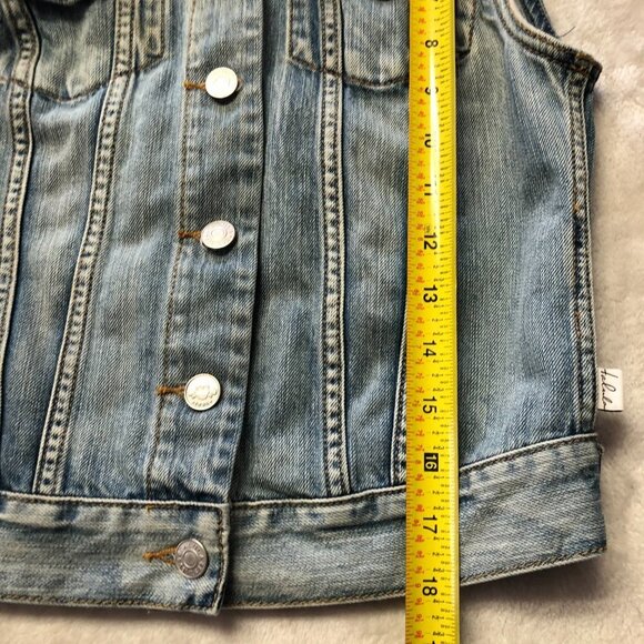 Aritzia Talula Denim Jean Vest Size X-Small - Picture 12 of 12